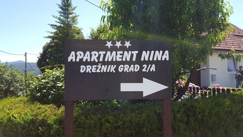 Apartment Nina Drežnik Grad Exterior foto
